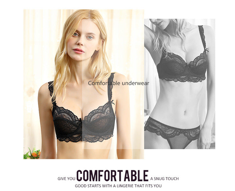 Women's Lace Underwire Bra & Panty Set