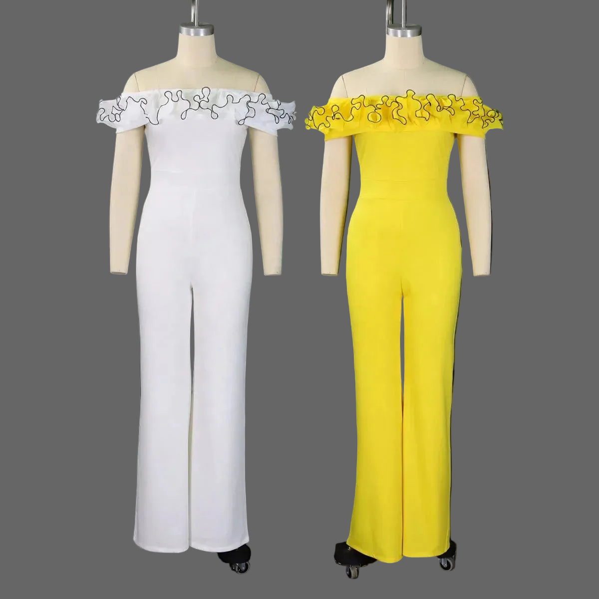 Women’s Ruffle Off-Shoulder Jumpsuit