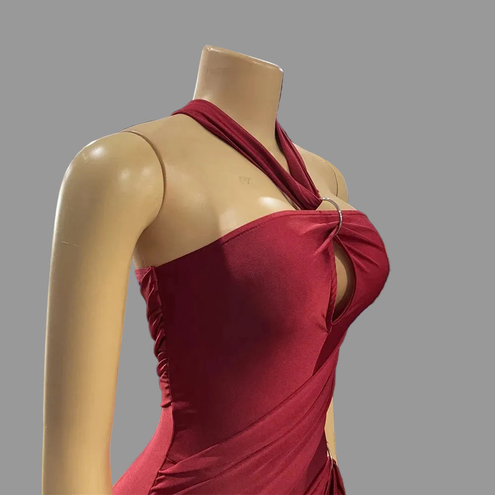 Women's Jumpsuit Sexy High Quality Slim Fit Halter Romper for Birthday Party Club