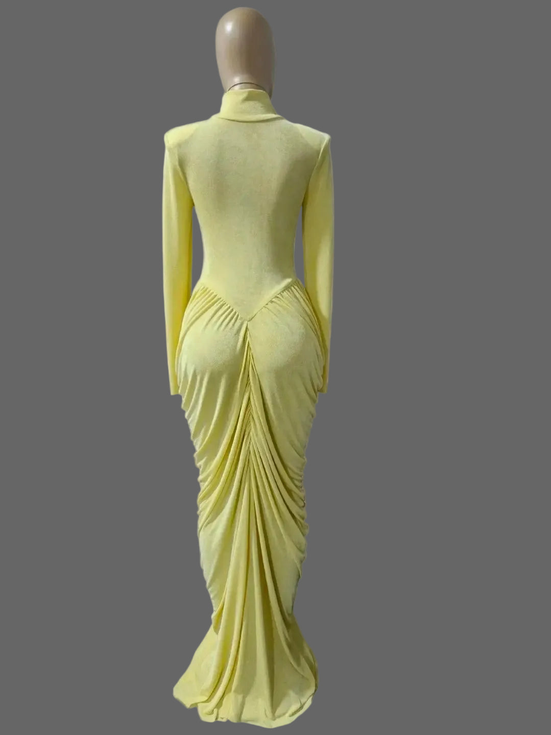 Woman Ruched Maxi Dress